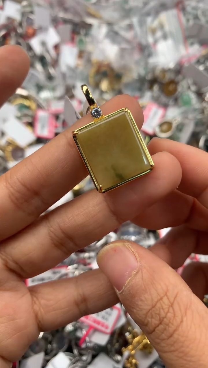 银S925镶嵌戒指翡翠111----7