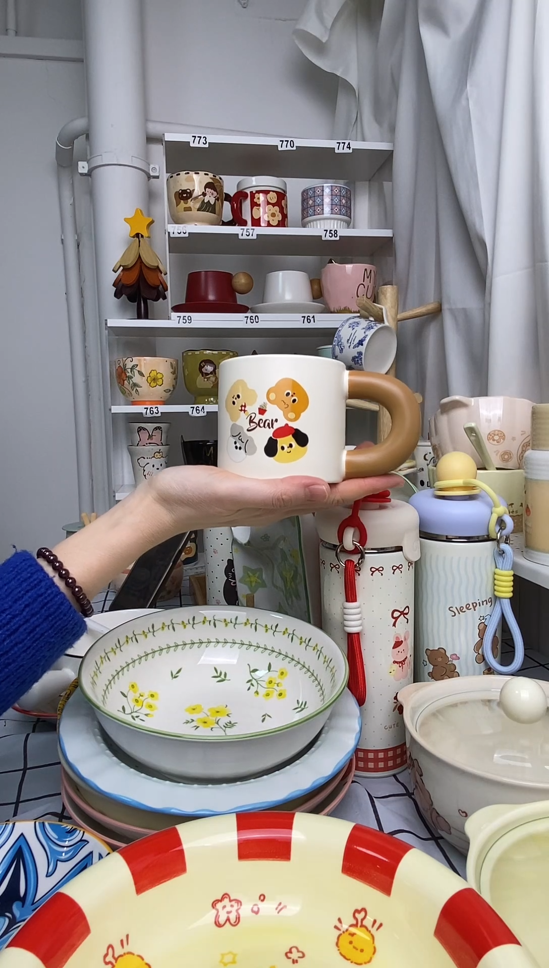 陶瓷瓷美学社动物杯子（孤品不退不换）