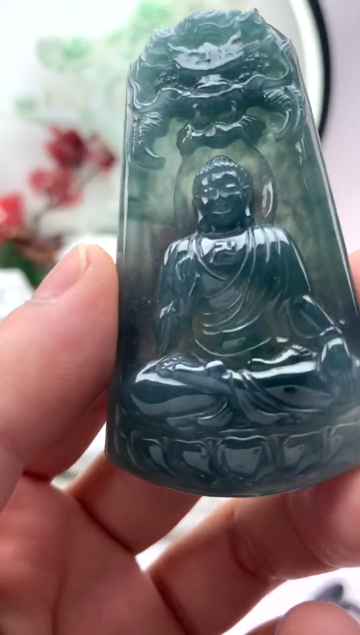 【闪购商品】翡翠颈饰未镶嵌阿弥陀佛