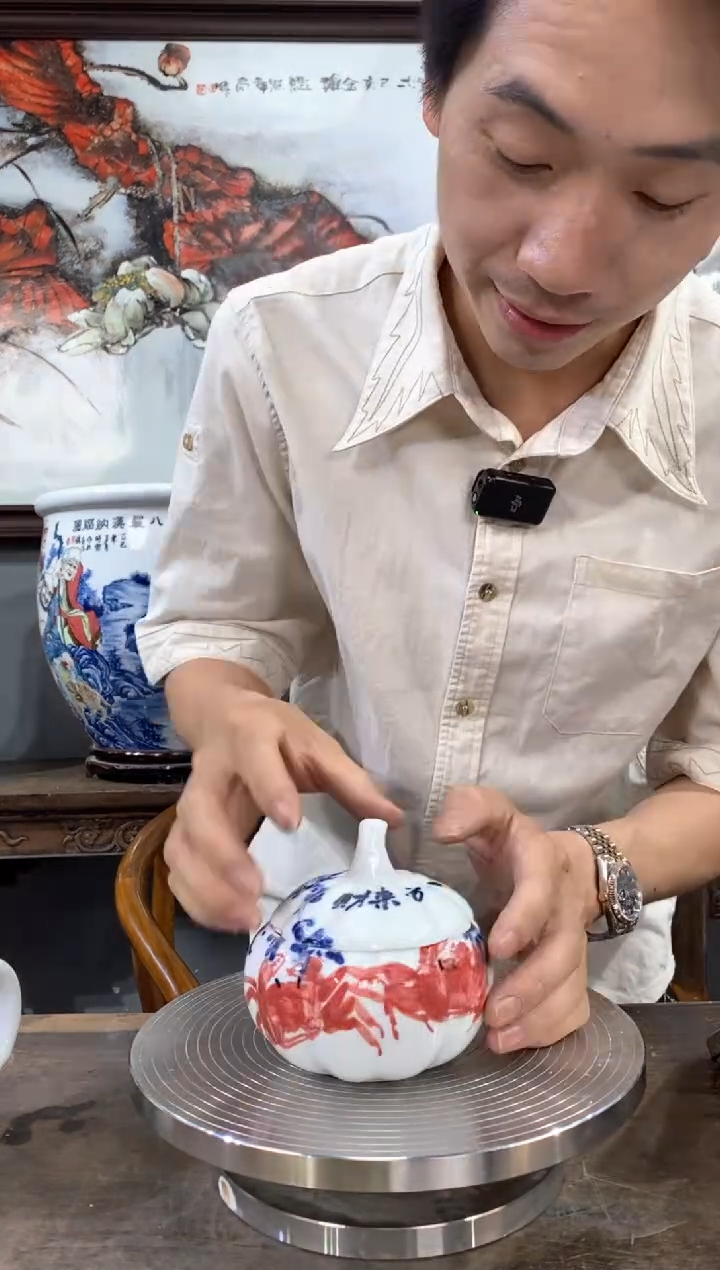 吴义松陶瓷联盟手绘陶瓷编号：4464