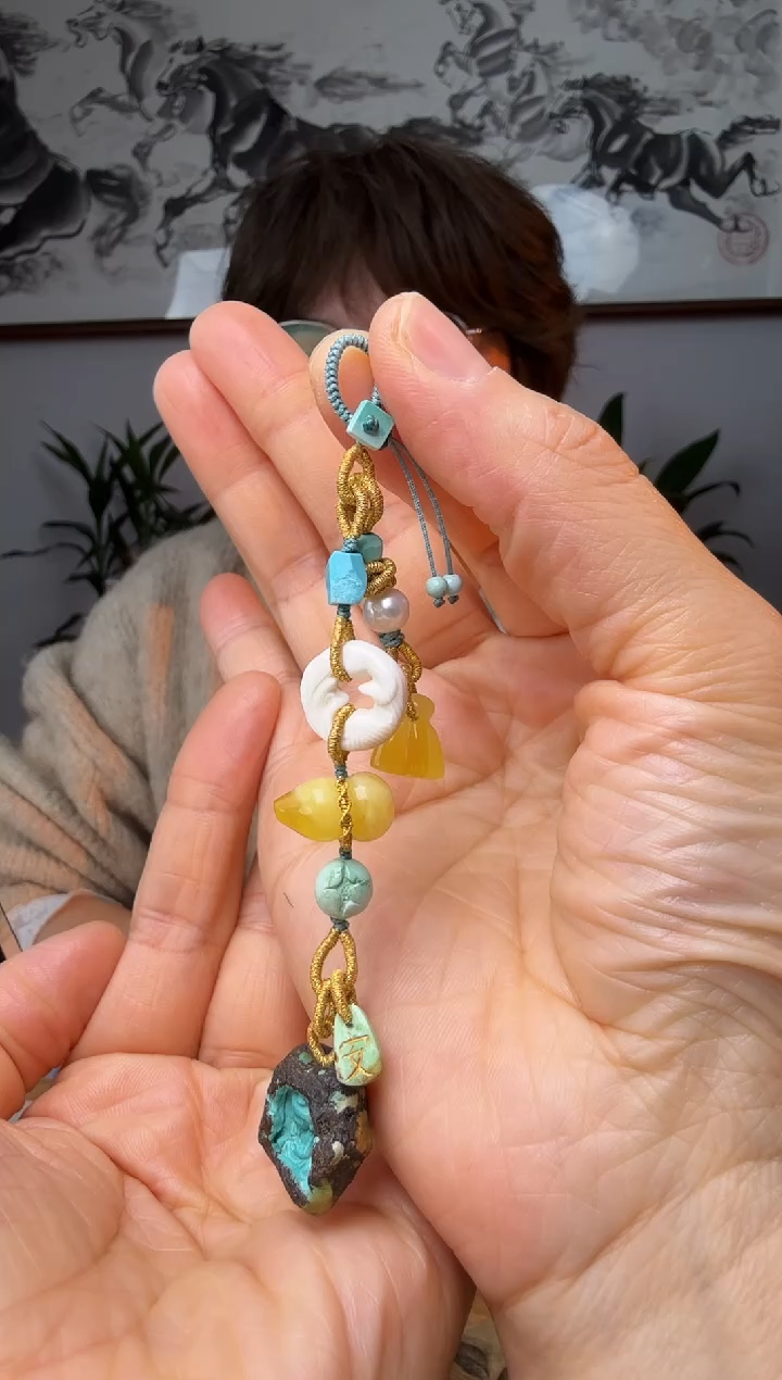 【闪购商品】绿松石挂饰未镶嵌时尚百搭A1443