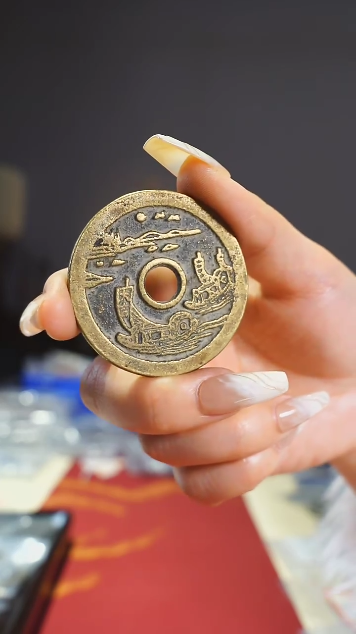 【闪购商品】铜顺风大吉满载而归4.6cm111-124