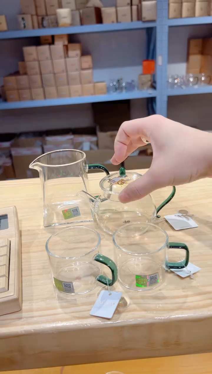 禾器-青云壶-墨绿色+瀚然茶海墨绿+清禾杯墨绿2只