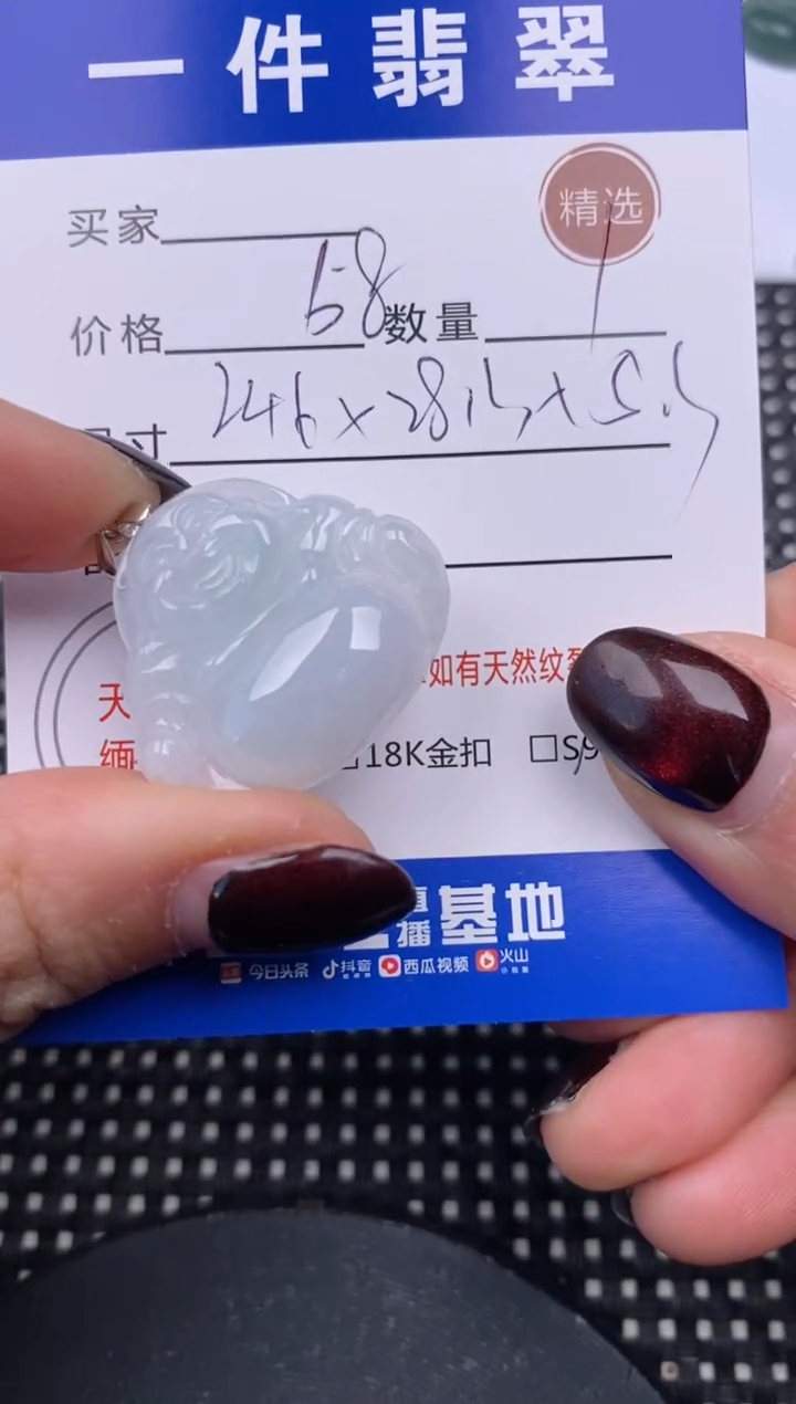 【闪购商品】翡翠颈饰未镶嵌挂件