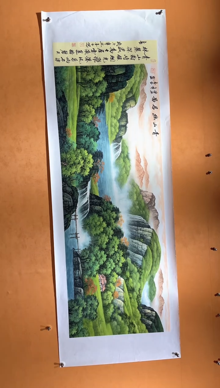 国画刘金玉教授亲笔手绘