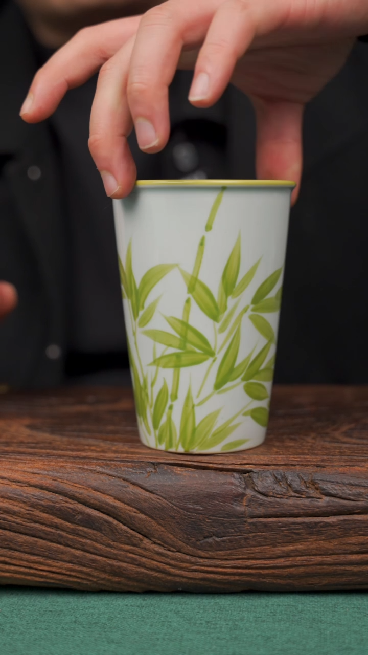 【闪购商品】瓷片37寻一缕瓷香杯釉下手工手绘瓷器