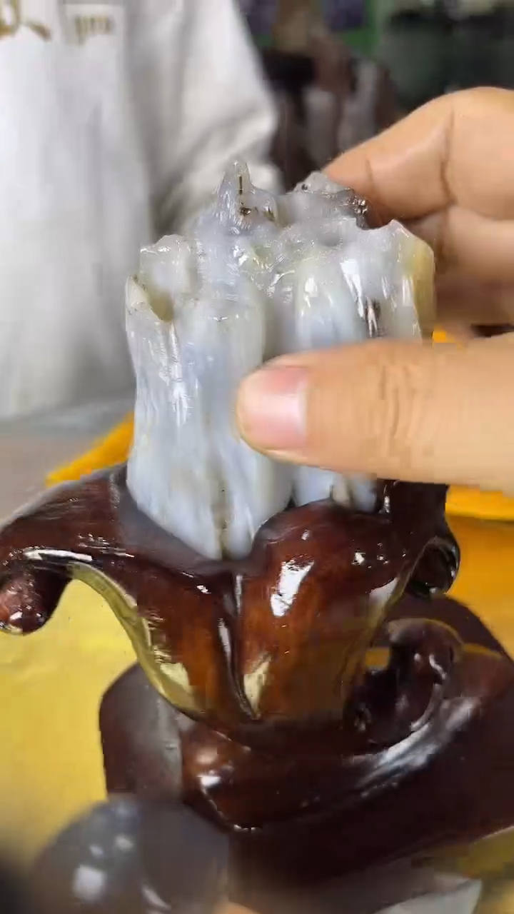 未镶嵌珠宝奇石硅化玉缅甸天然树化玉摆件