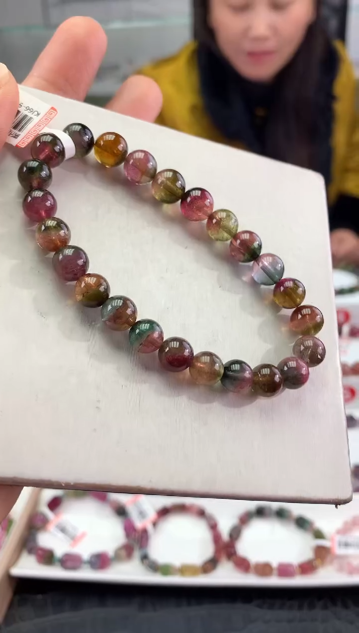 未镶嵌手串碧玺多样性发一条