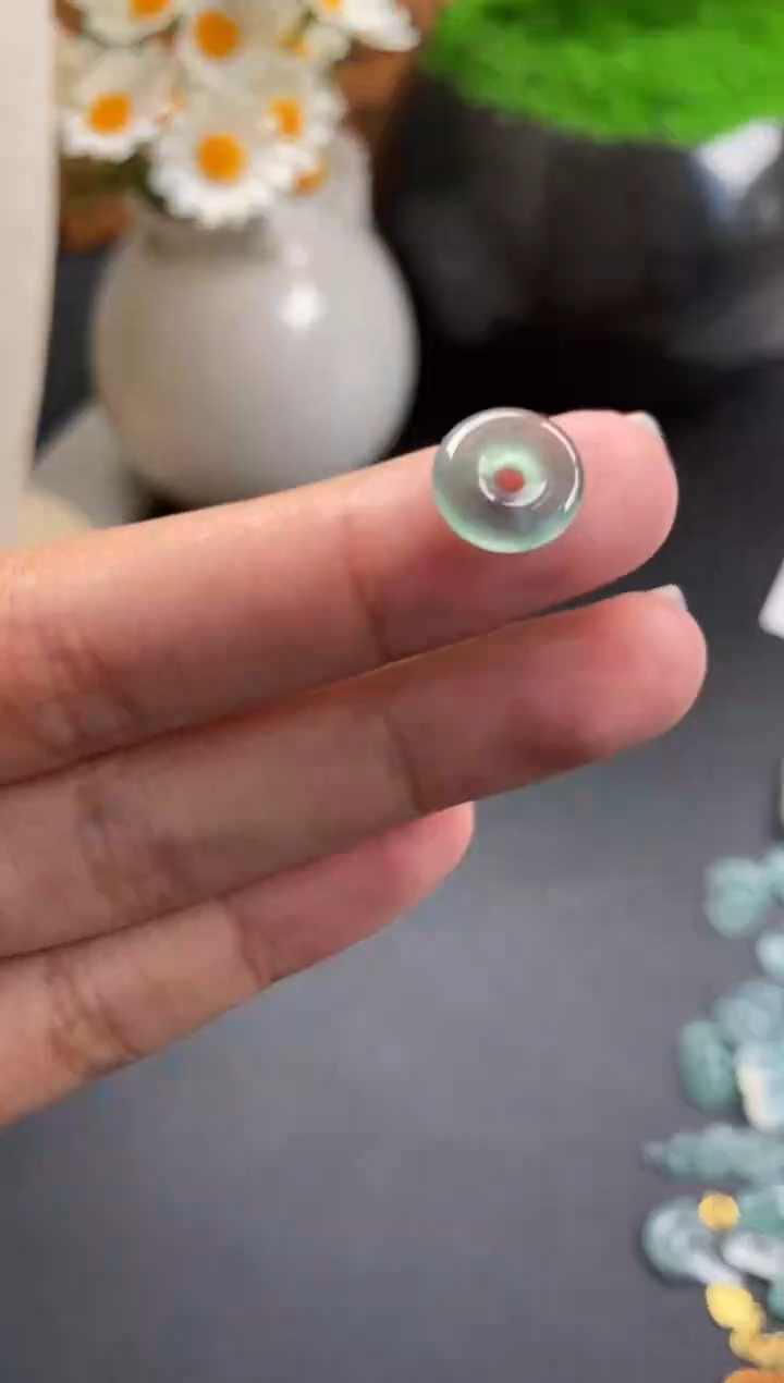 散珠翡翠冰种甜甜圈