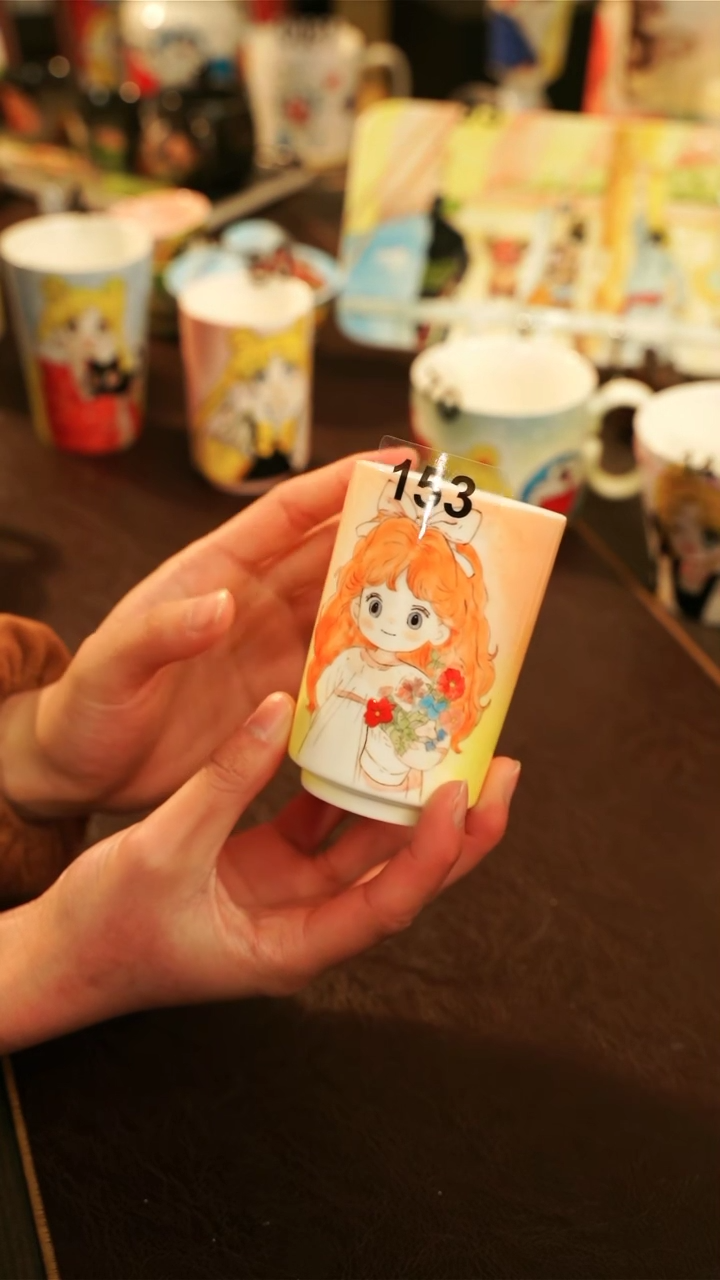 【闪购商品】杯景德镇高温釉下彩手绘陶瓷153