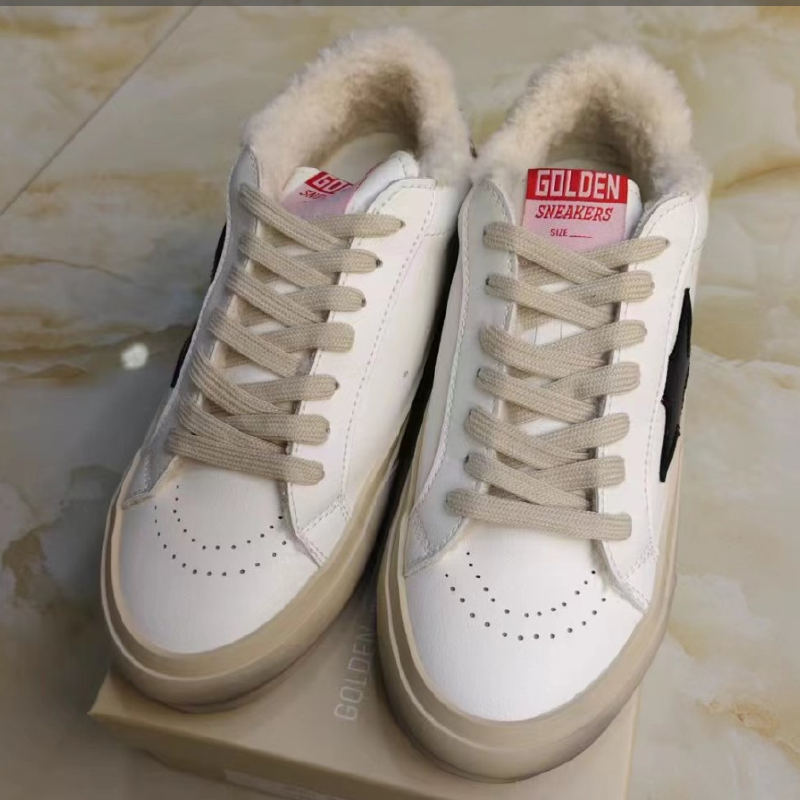 潮流款欧姐家小黑星休闲棉鞋--5042-1