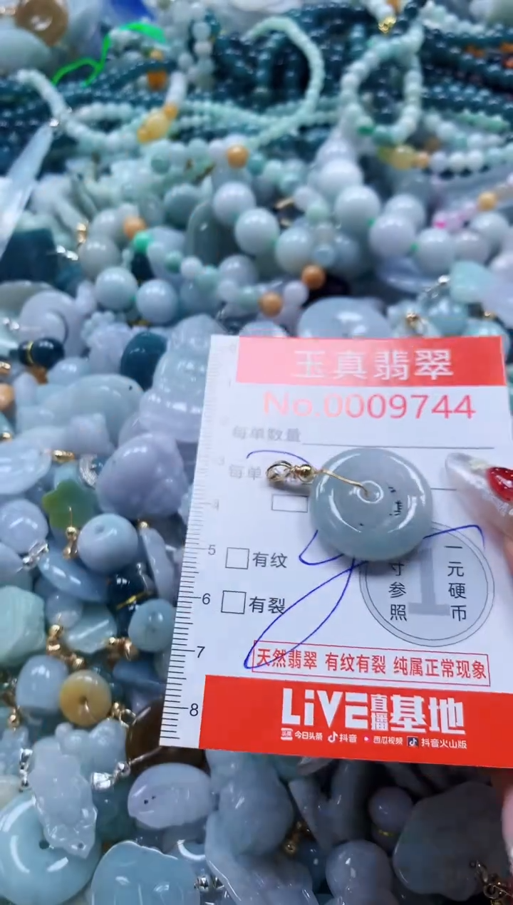 翡翠未镶嵌吊坠(不含链)9744