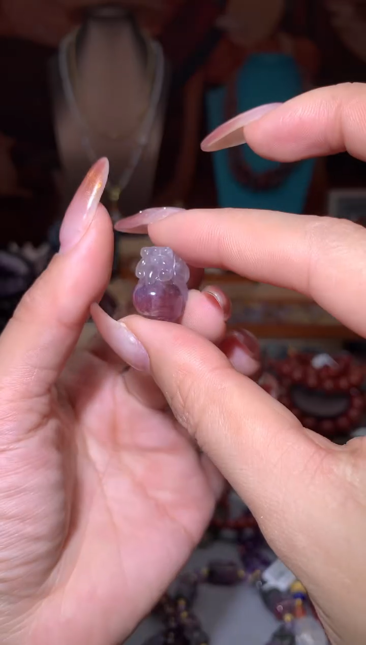 未镶嵌珠宝半成品水晶极光貔貅，多样性发其一