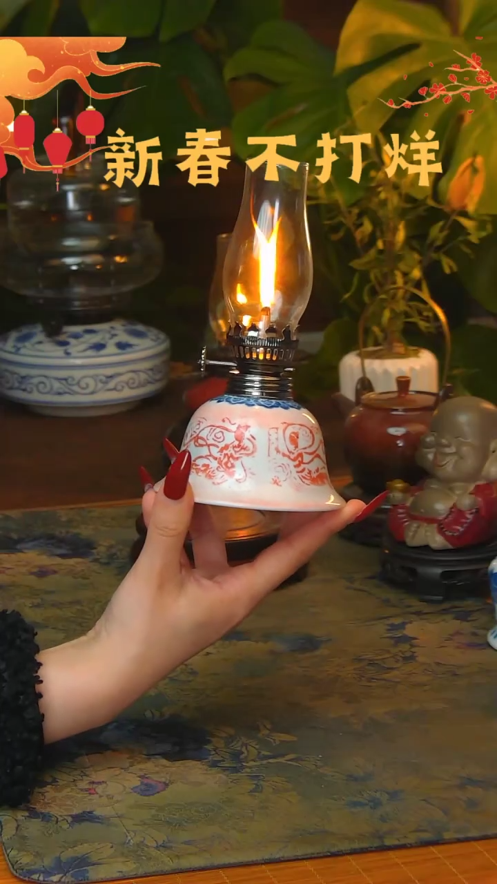 【闪购商品】景德镇陶瓷灯摆件