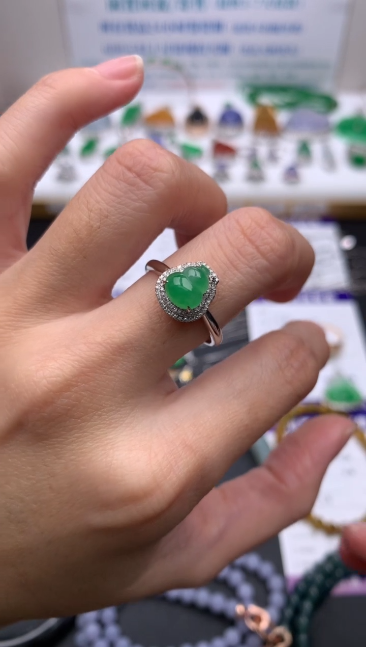 【闪购商品】定制翡翠18K金镶嵌模式推广期24小时鉴赏期