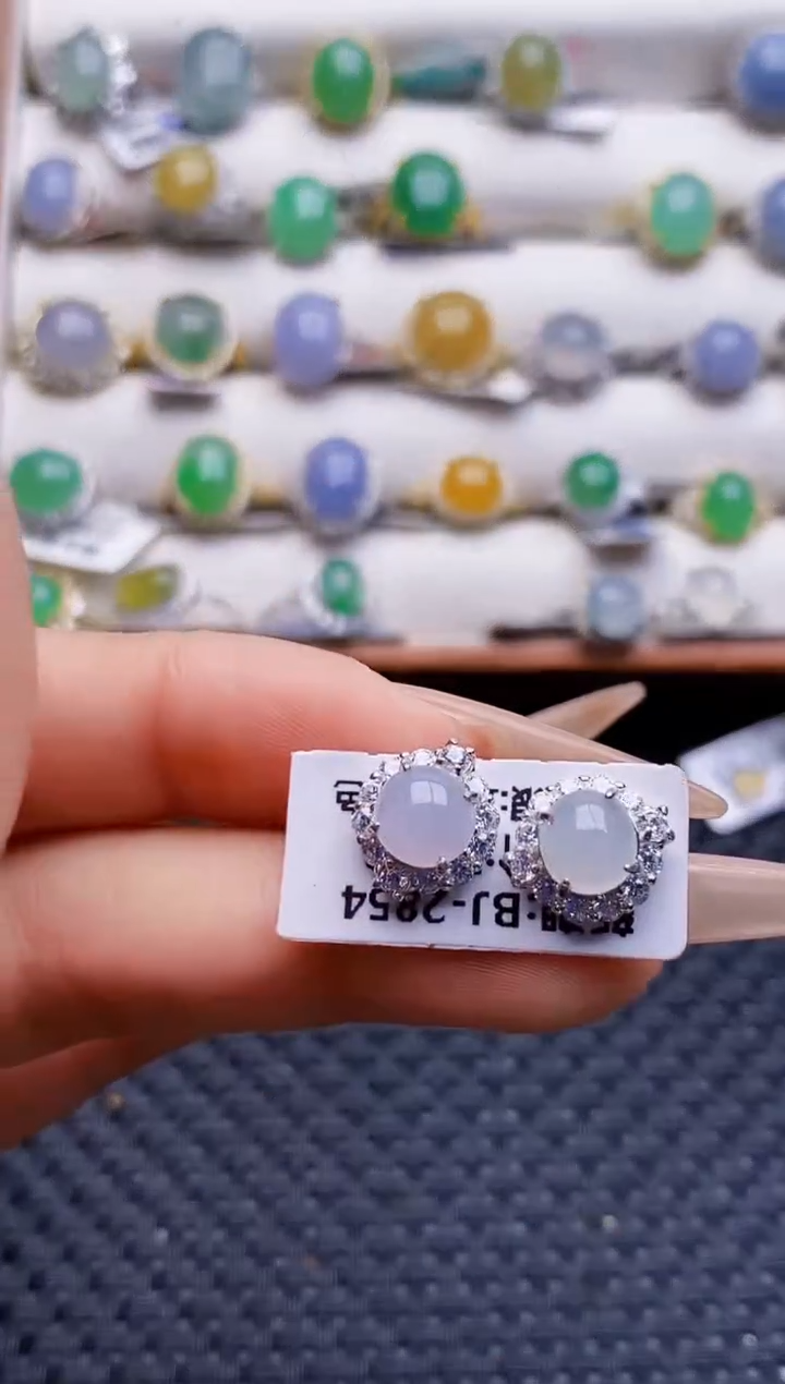 银S925镶嵌戒指翡翠2991