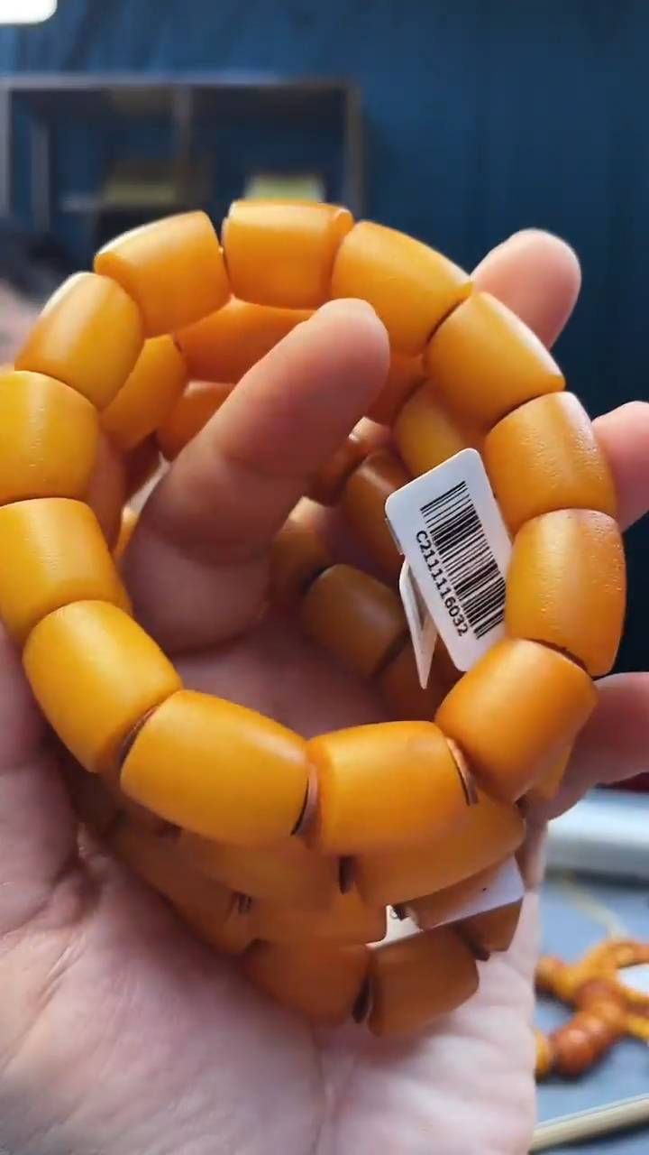 手串琥珀未镶嵌蜜蜡马蹄手串（多样性发其一）