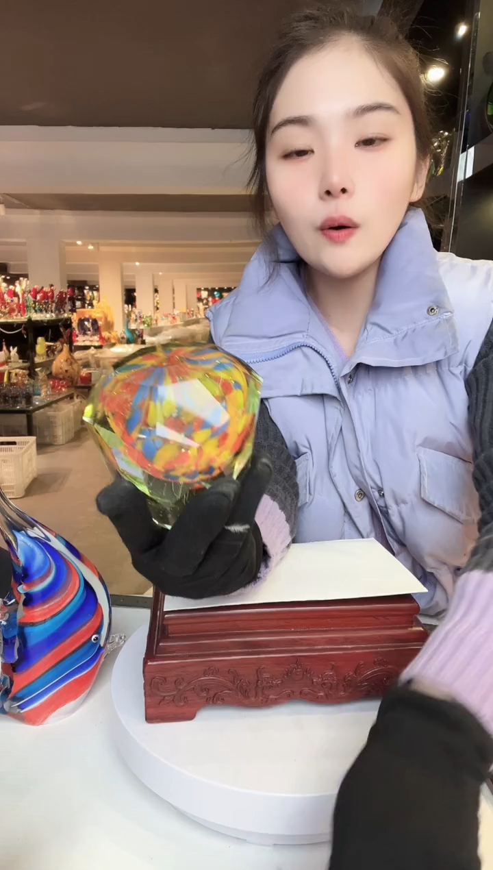 【闪购商品】茶盏琉璃摆件家居摆件