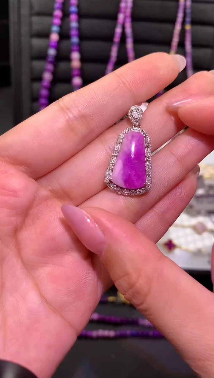 【闪购商品】苏纪石（舒俱来），18K金镶嵌舒俱来吊坠