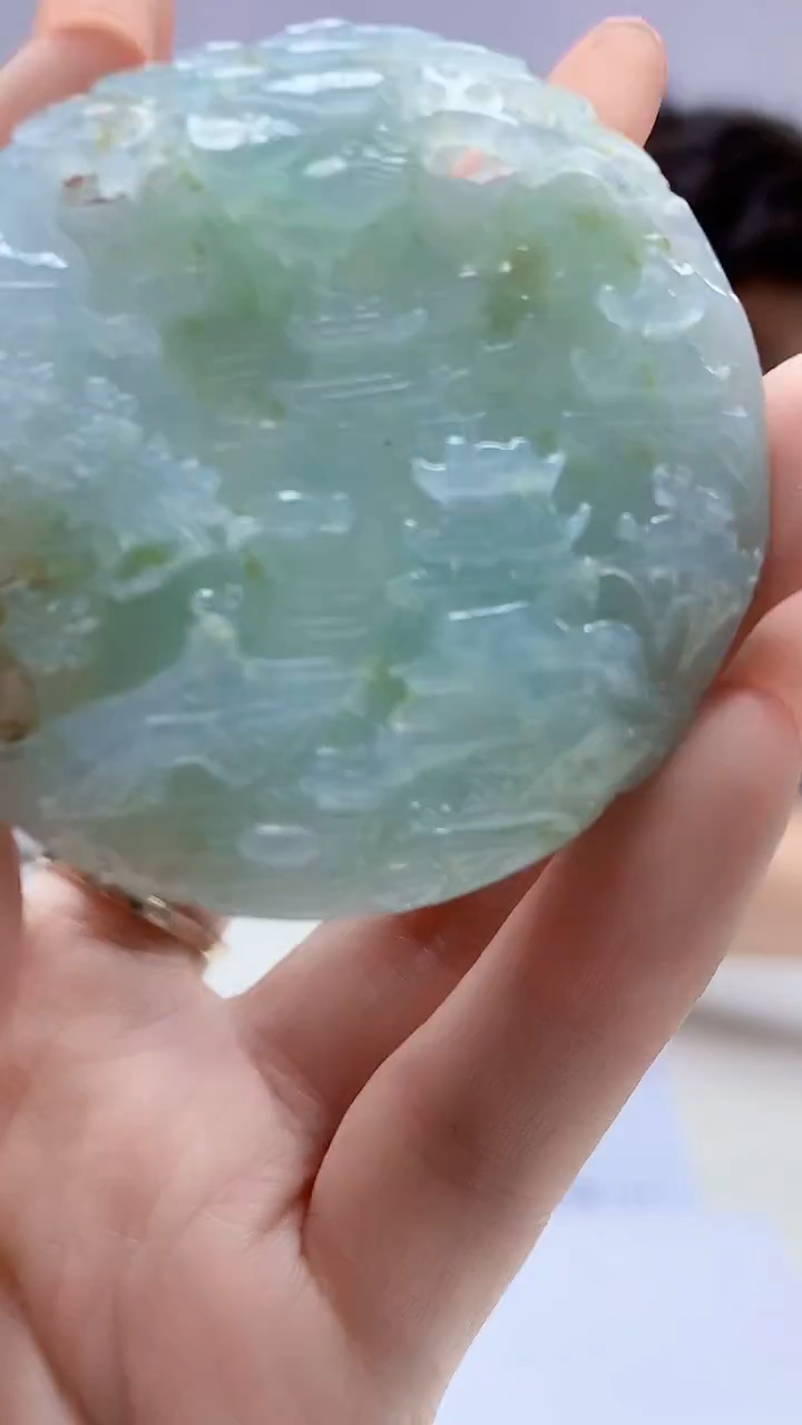 【闪购商品】定制翡翠未镶嵌4688DD-毛货125山水