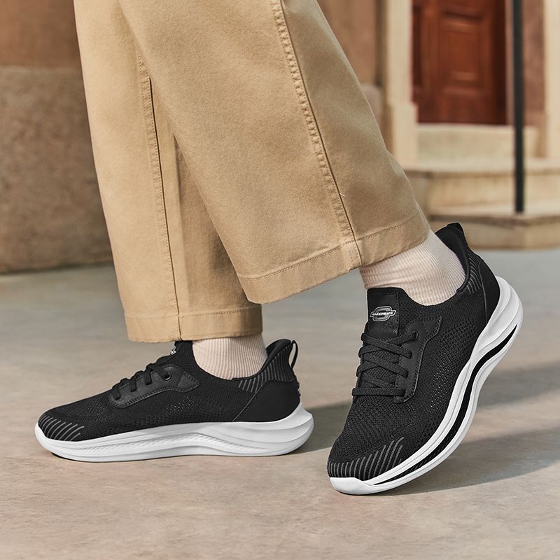 Skechers斯凯奇一脚蹬运动鞋男2025年新款舒适轻质缓震低帮休闲鞋