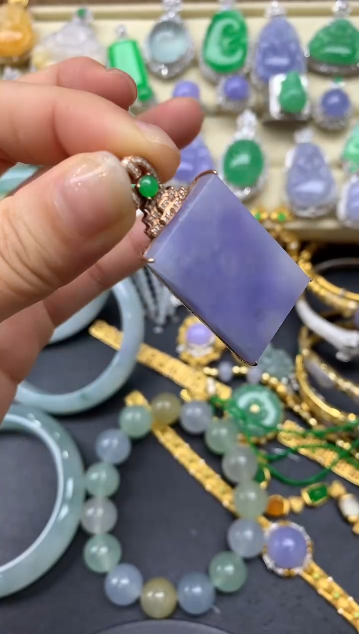 【闪购商品】翡翠颈饰18K金镶嵌494-中国好珍宝