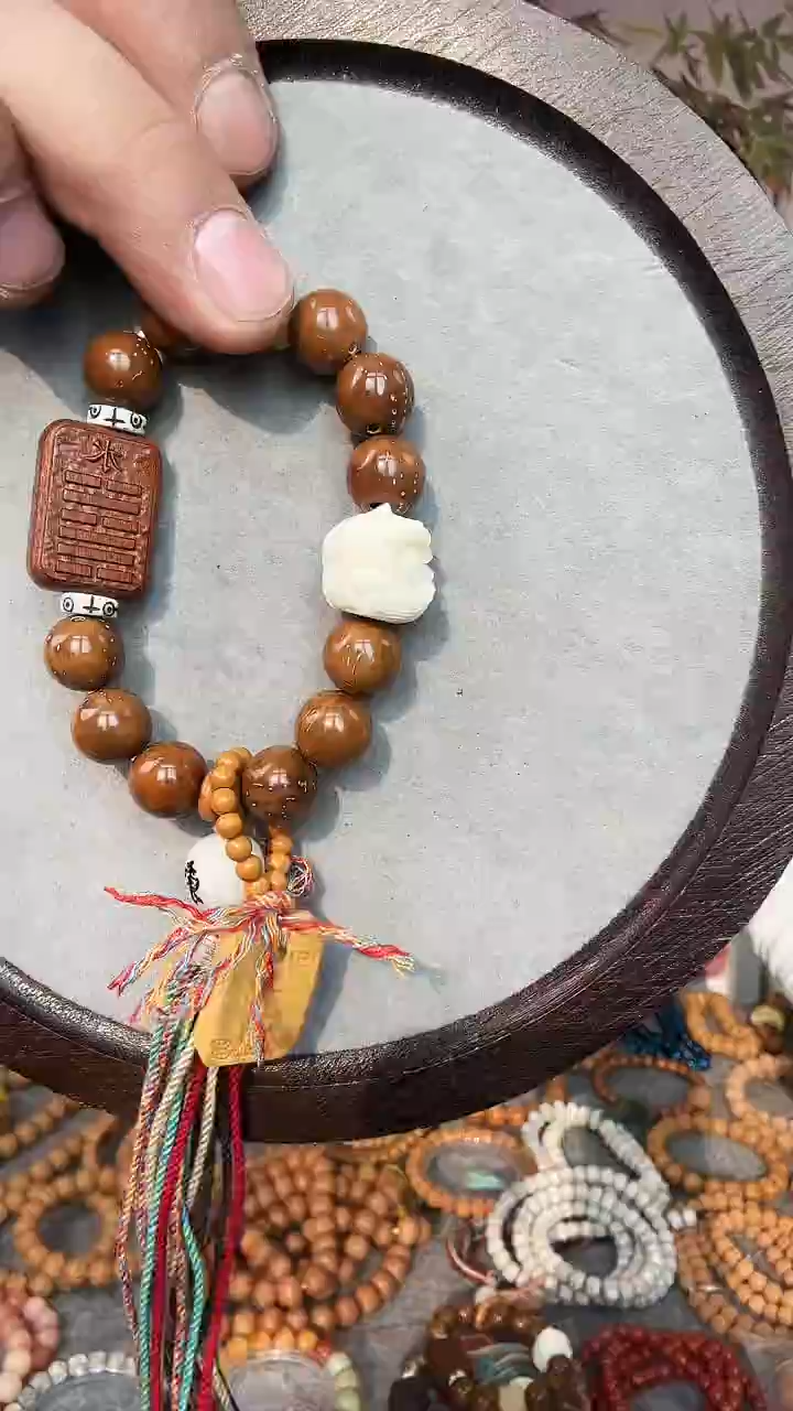 手串紫金鼠醒狮手持
