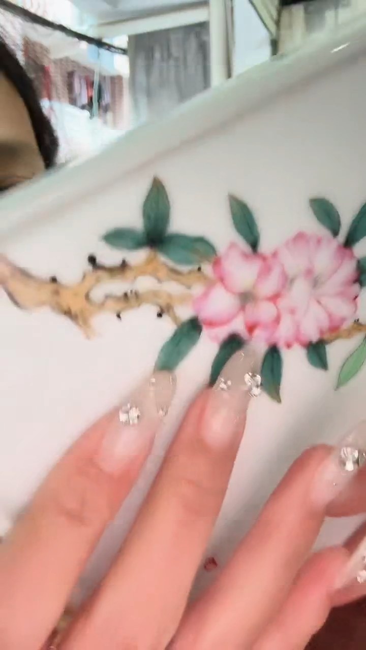 瓷片一个高端手绘的茶盘