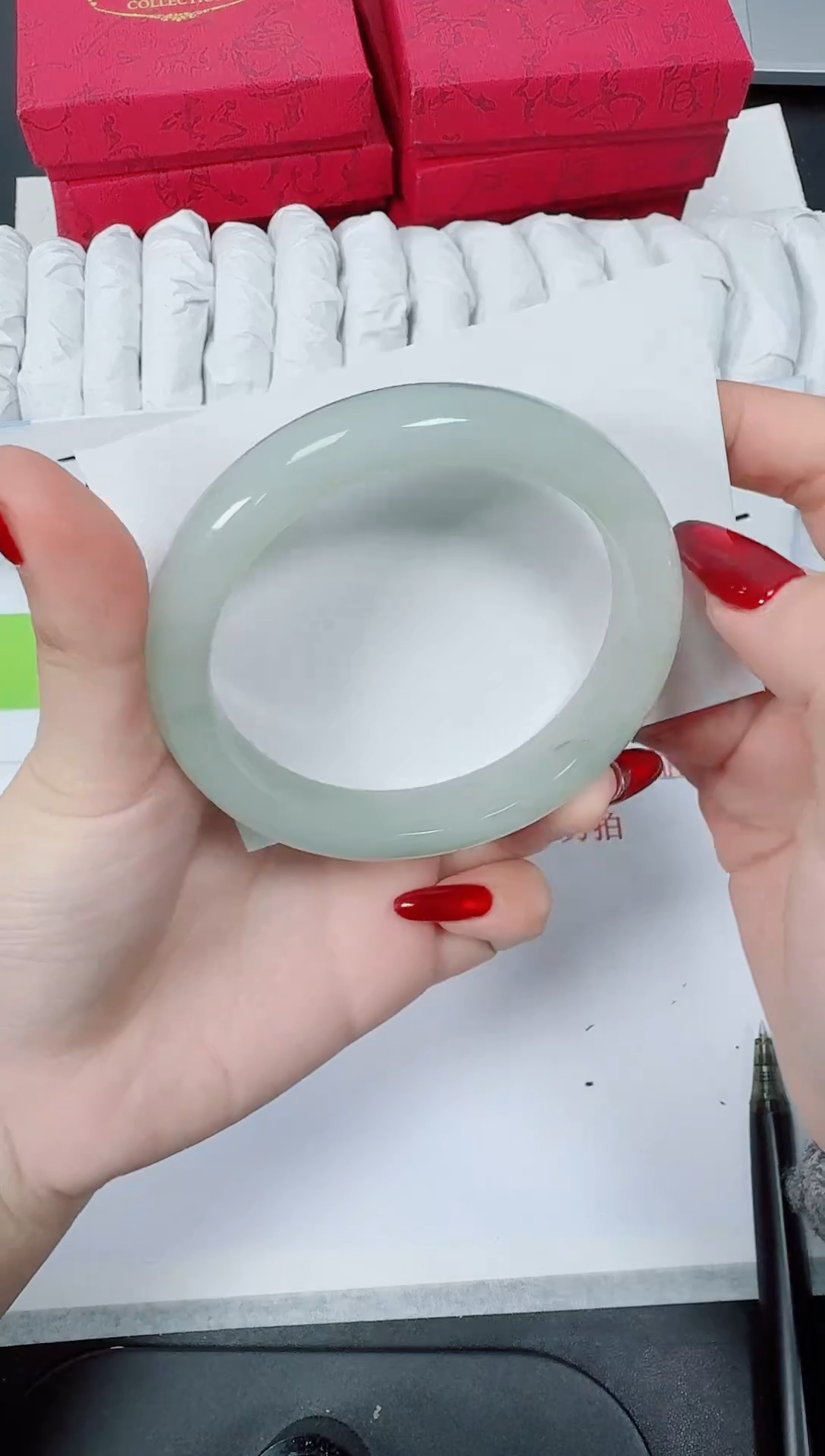 【闪购商品】石英质玉手镯未镶嵌K50-60.0