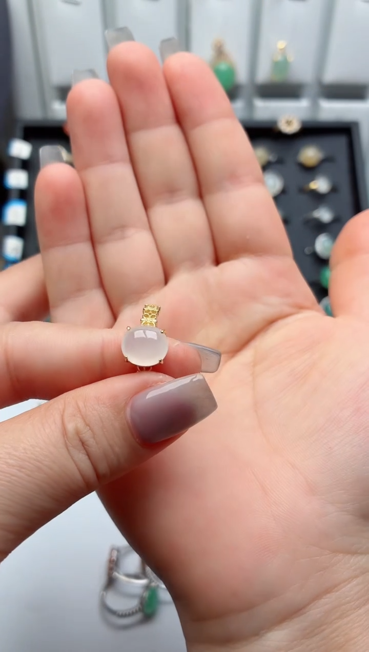 银S925镶嵌戒指翡翠.