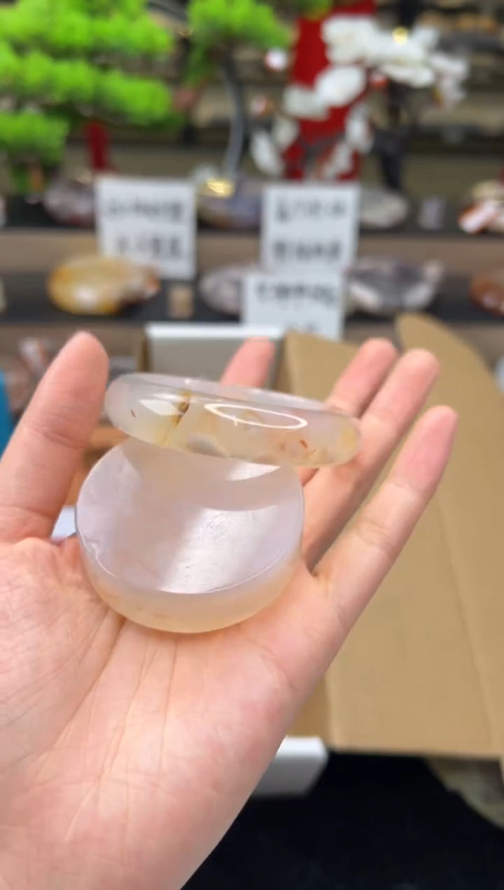 【闪购商品】石英质玉手镯未镶嵌51圈口（赠送镯心)21005