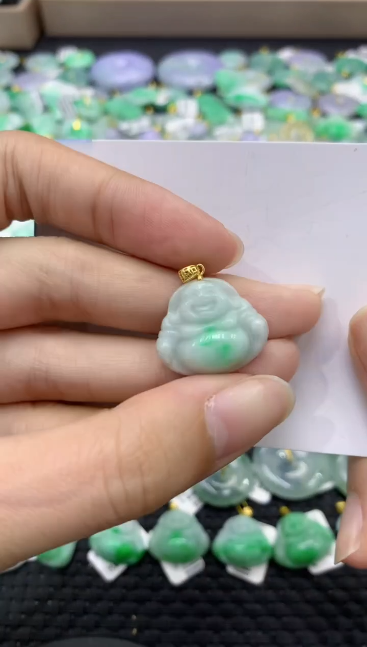 颈饰未镶嵌翡翠天然缅甸翡翠A货