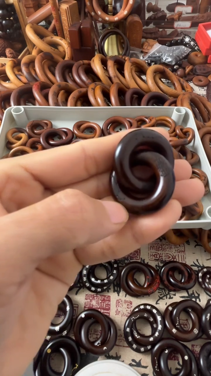 枣木乾坤圈枣木玉华1..5圈口一物一拍