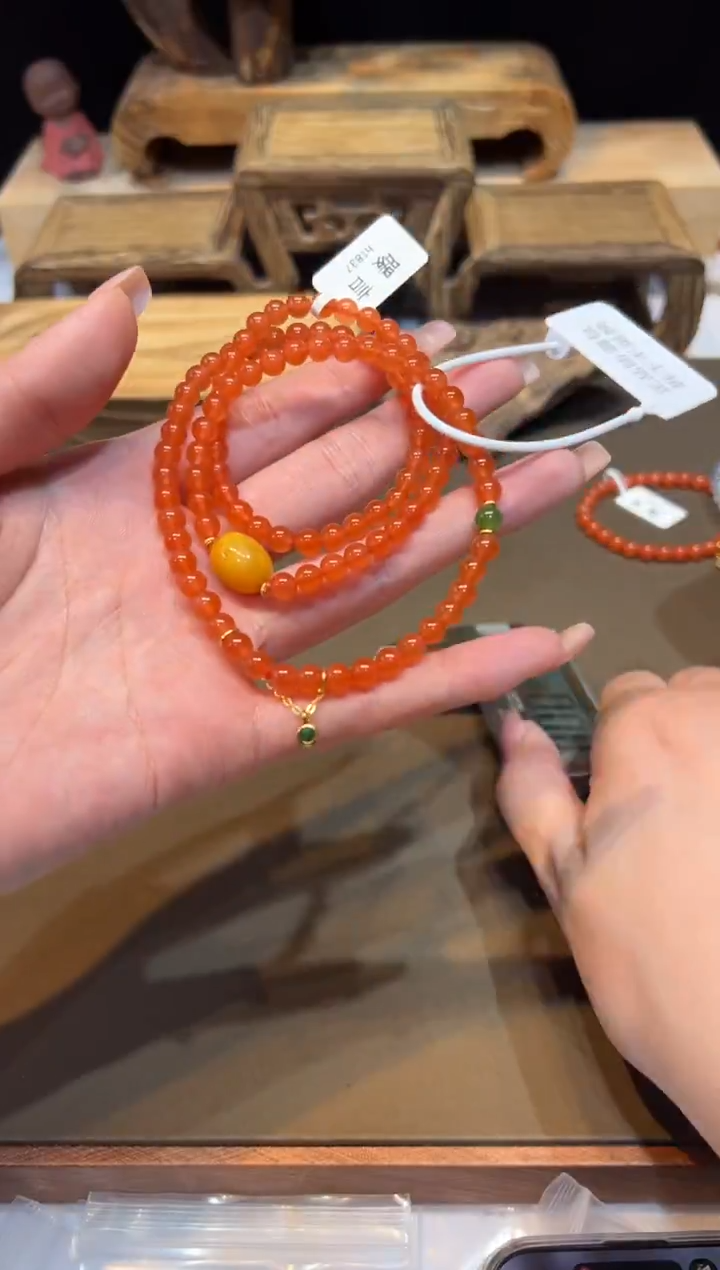 未镶嵌手链南红玛瑙手饰@@