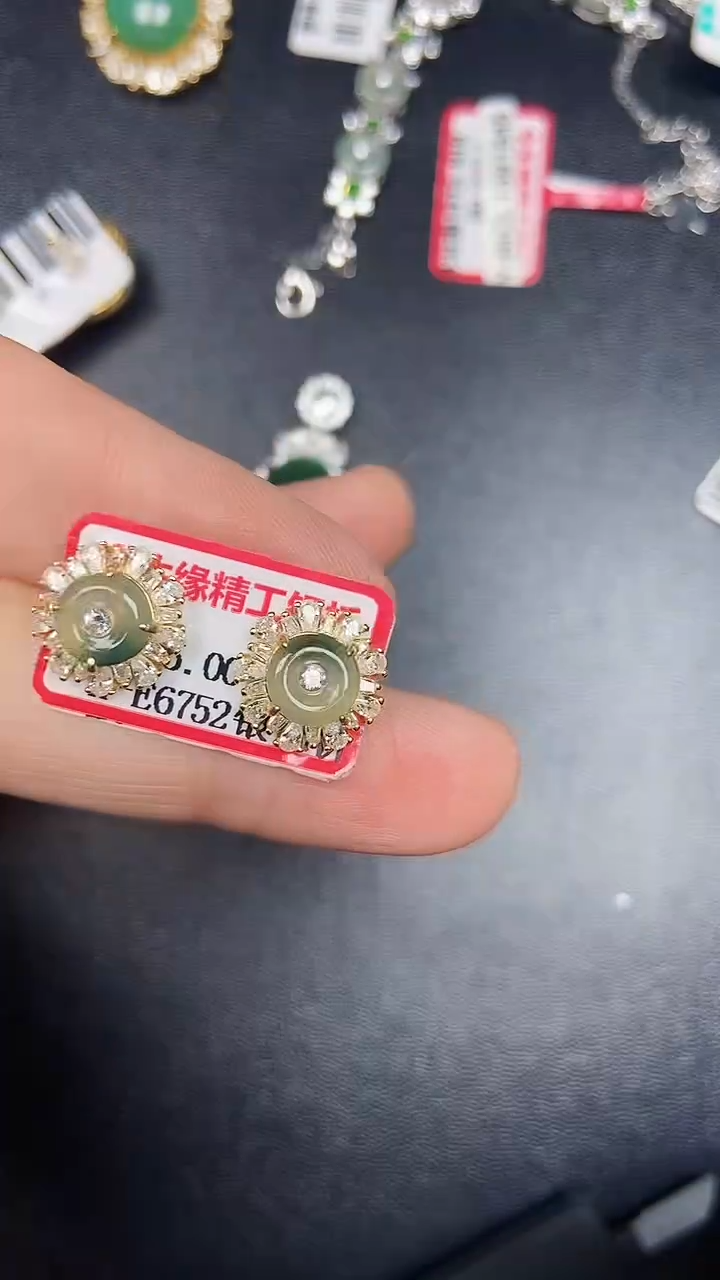 银S925镶嵌戒指翡翠2150