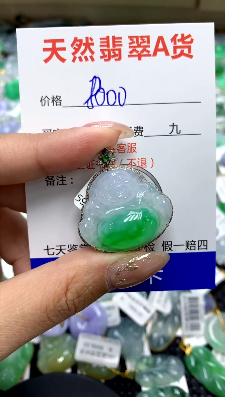 【闪购商品】翡翠颈饰18K金镶嵌111111111
