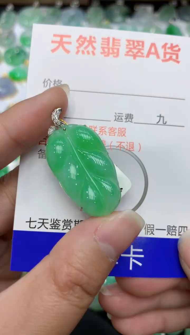 【闪购商品】翡翠颈饰18K金镶嵌11111111111