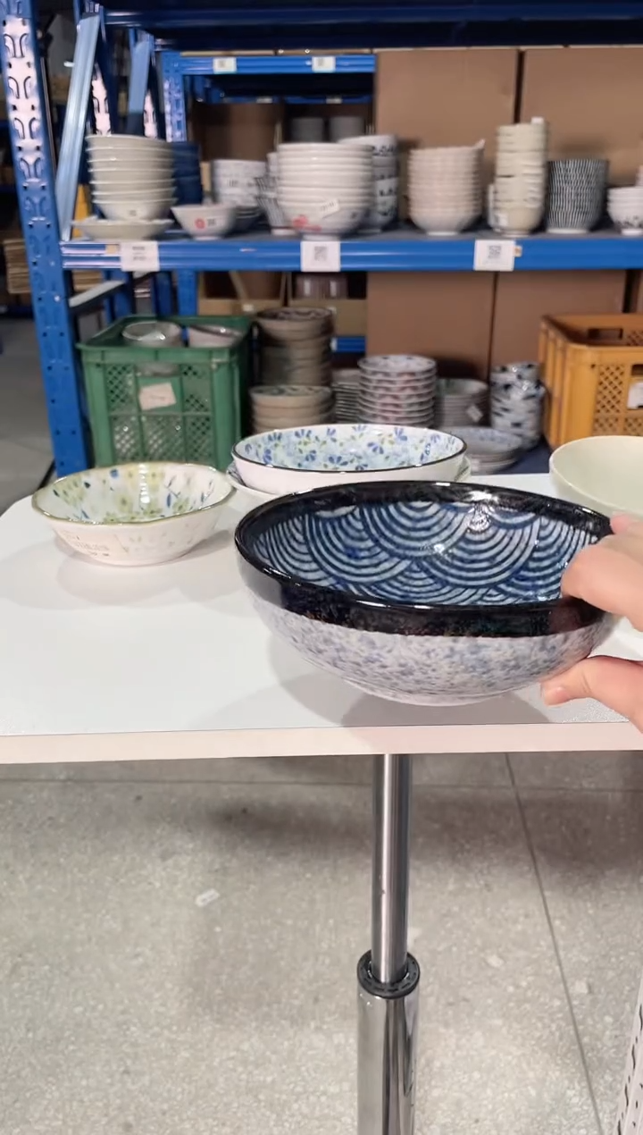 陶瓷青海波【1支】6.8英寸钵