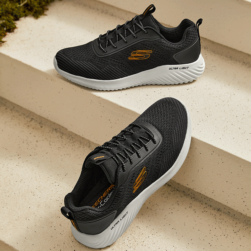 Skechers斯凯奇时尚一脚蹬运动鞋男2025新款舒适耐磨高透气休闲鞋