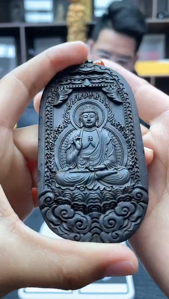 【闪购商品】乌木类无事牌晶图文创25