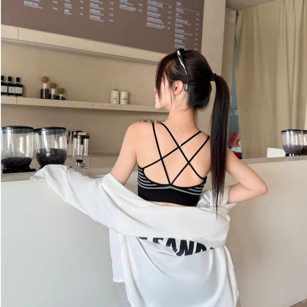 美背一体吊带背心舒适聚拢抹胸细肩带内衣女2025新款网红爆款夏季