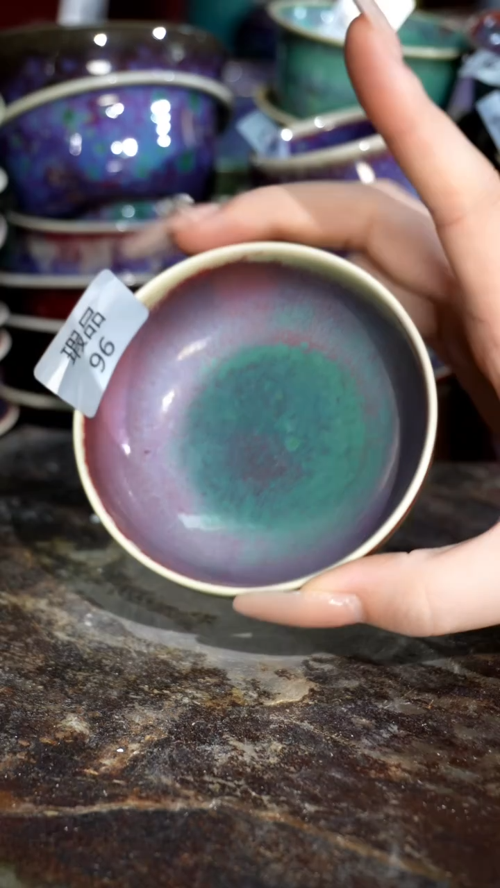 摆件精品窑变钧瓷茶器