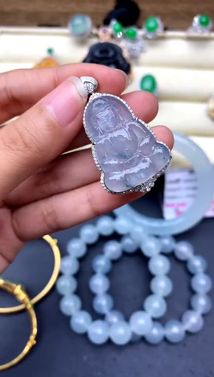 【闪购商品】翡翠颈饰18K金镶嵌171-中国好珍宝