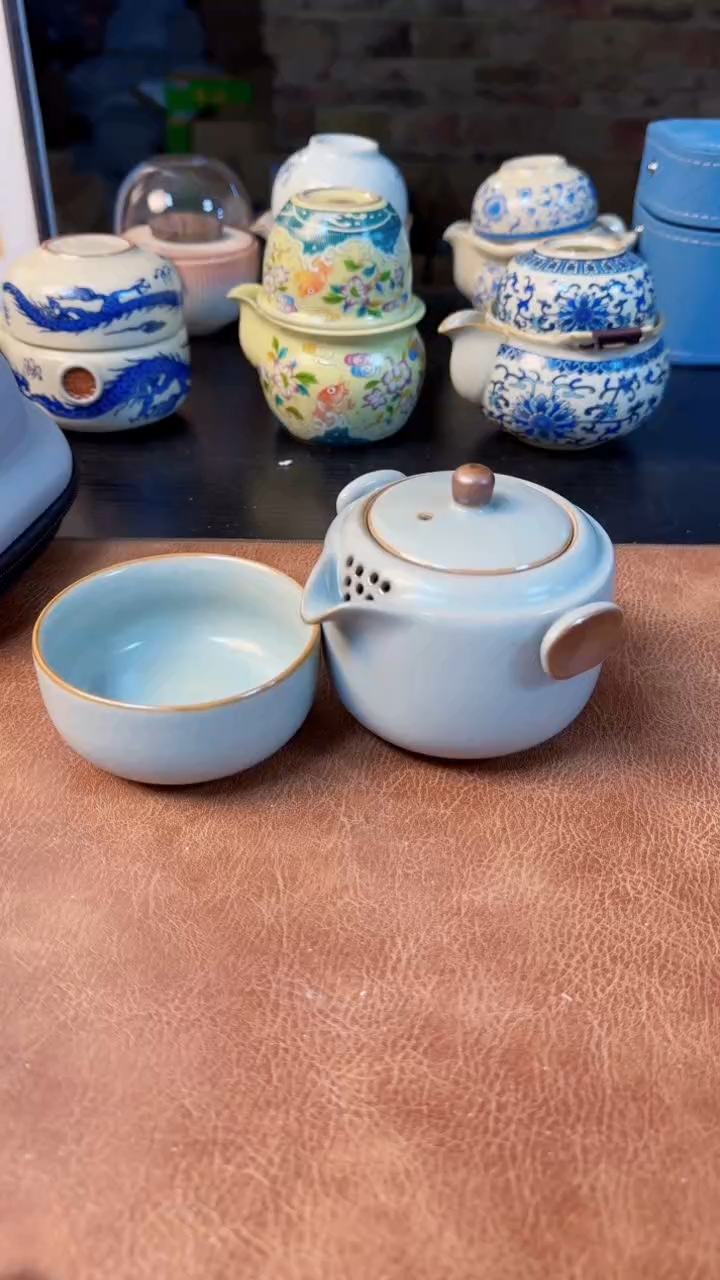 【闪购商品】杯德化白瓷，快客茶具