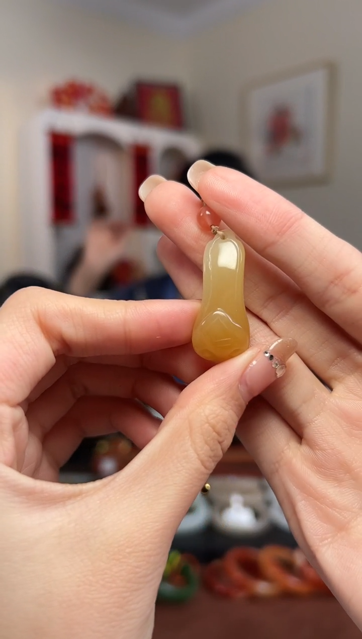 【闪购商品】和田玉颈饰未镶嵌5071 如意  