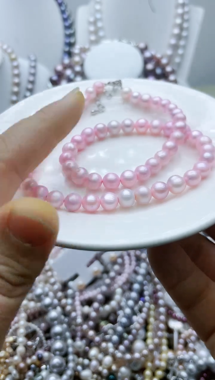 【闪购商品】淡水珍珠颈饰钛钢23