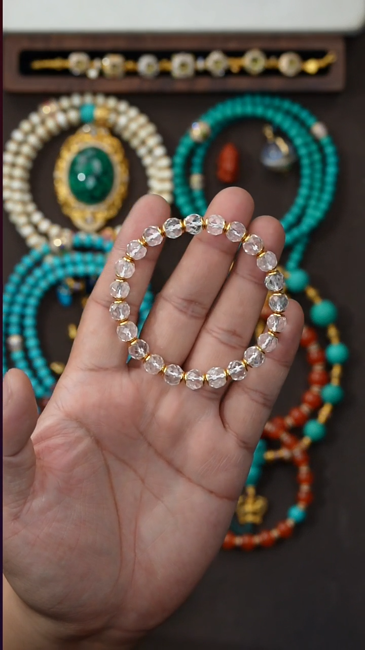 未镶嵌手串水晶胡**师水晶手串