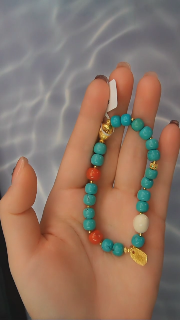 【闪购商品】绿松石手链银S925镶嵌发货一件