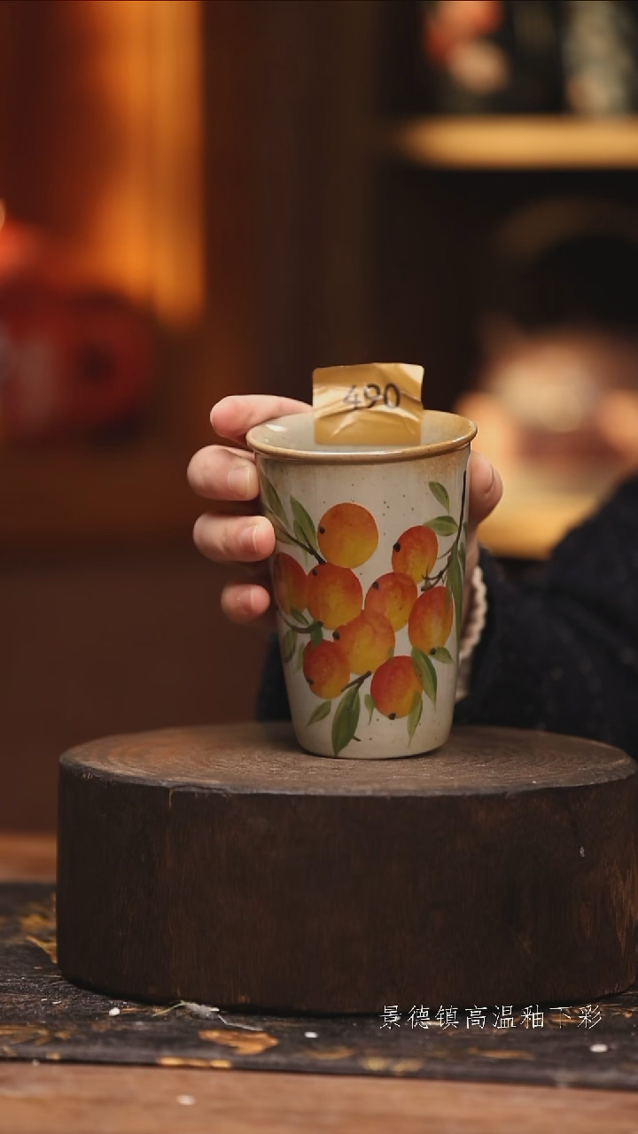 陶瓷景德镇高温釉下手绘陶瓷@490L@