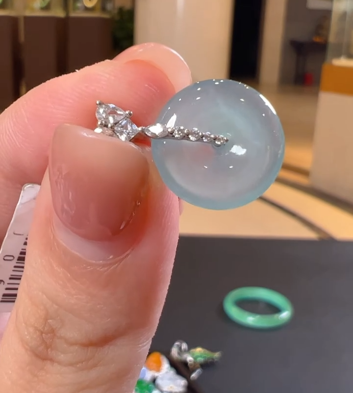 天然A货翡翠SW42平安扣吊坠多样性发一